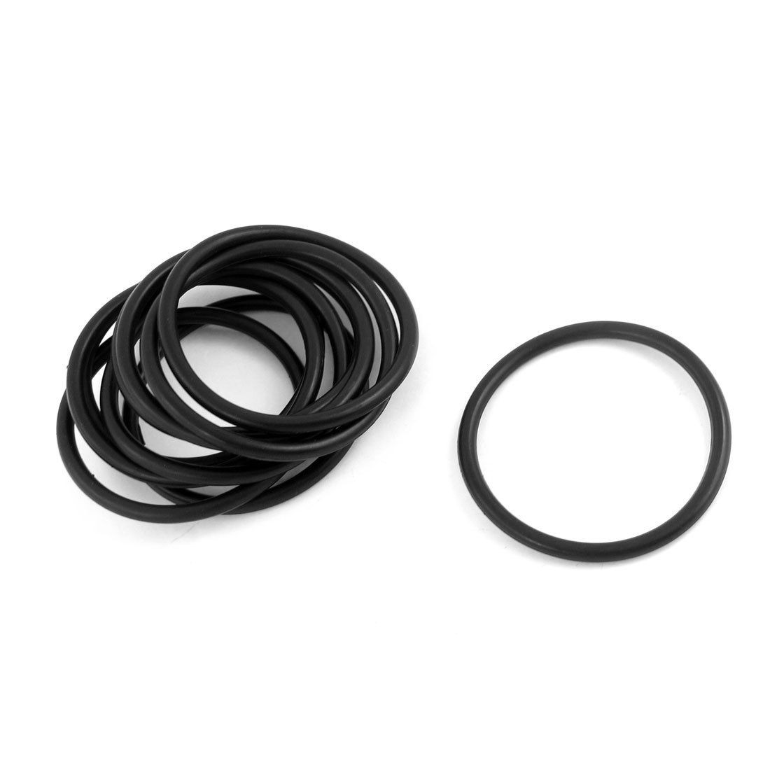 10 Pcs Black Rubber 70mm OD 60mm ID Oil Seal O Rings Gaskets