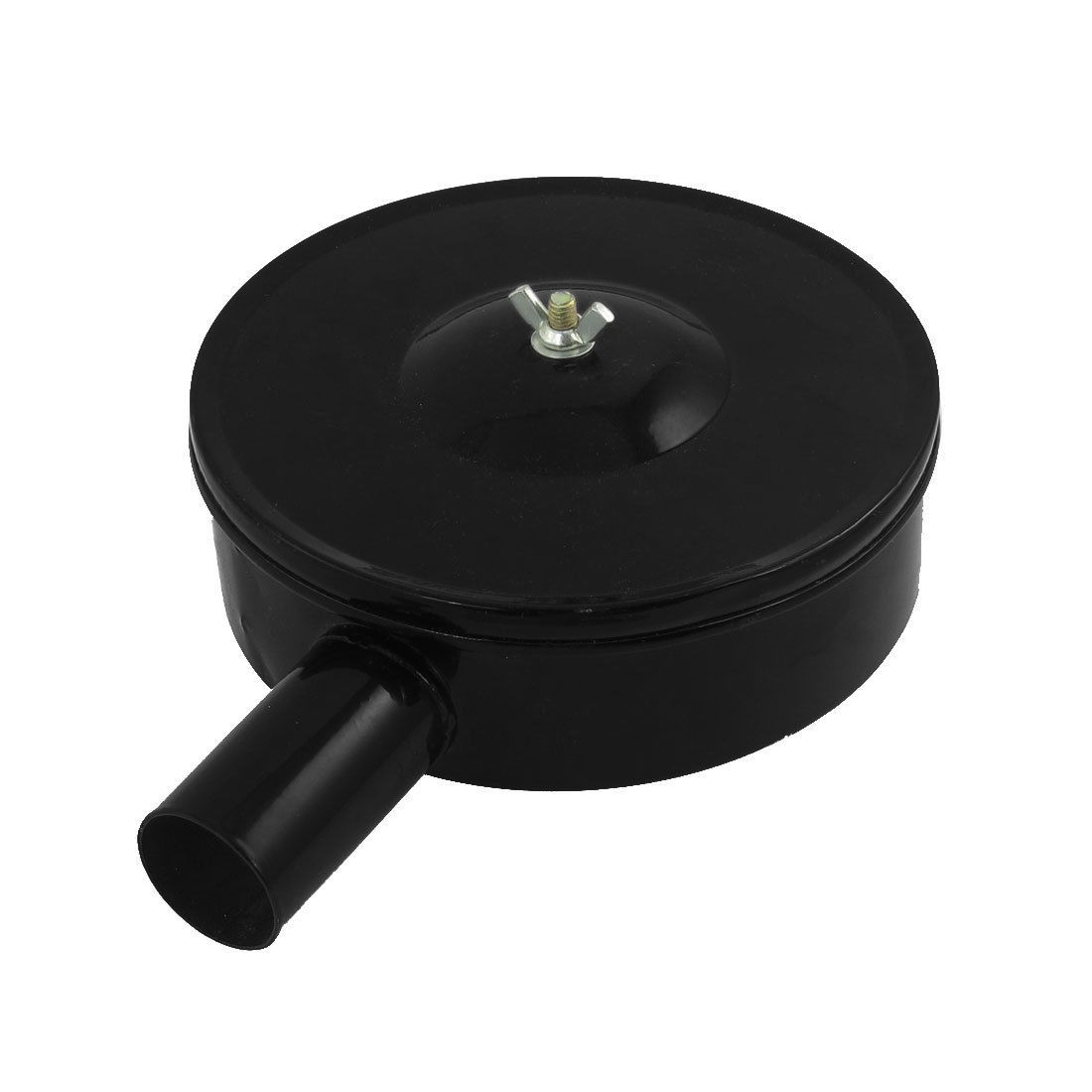 Black Metal 1.25" 31.7mm Male Thread Air Compressor Filter Silencer