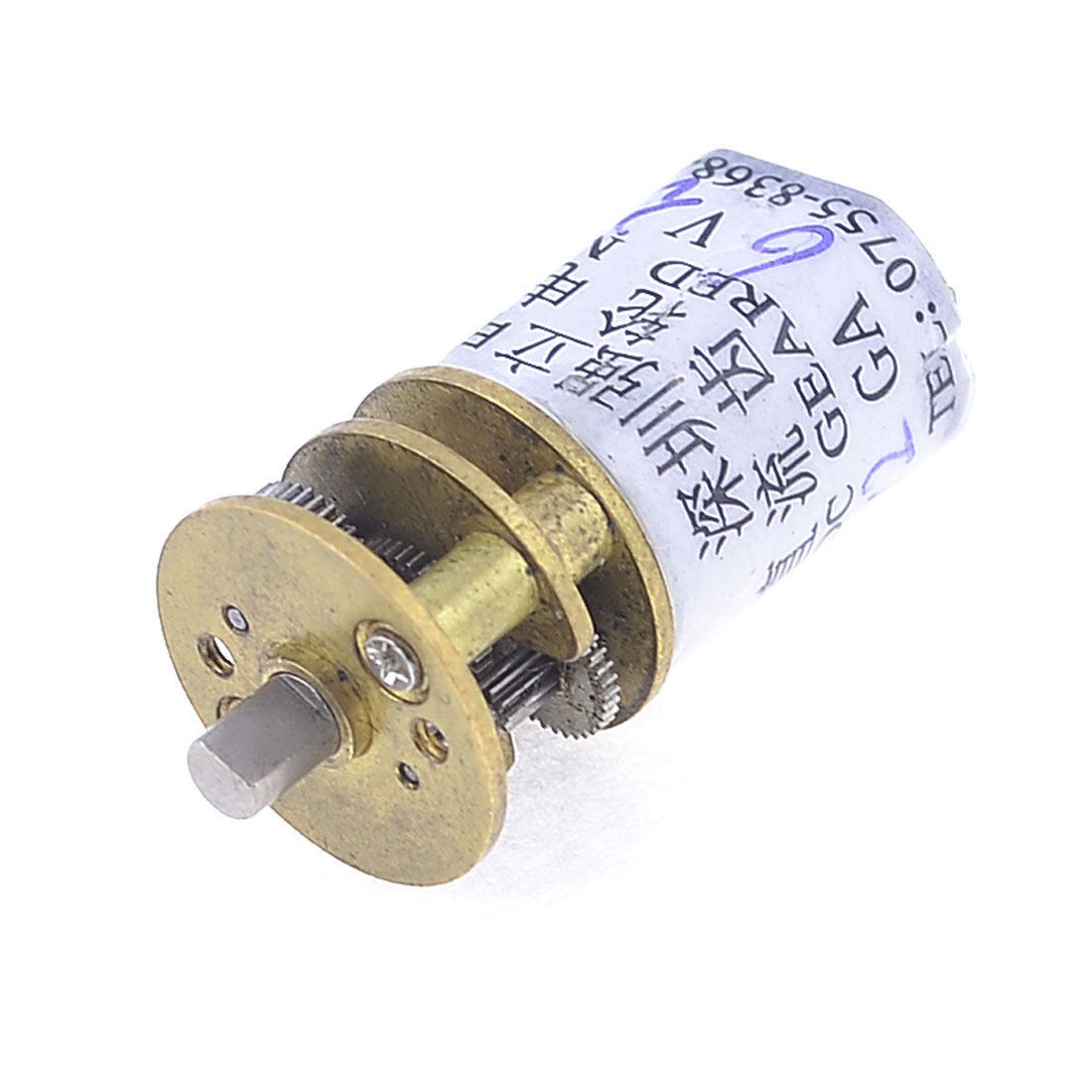 30RPM 3mm Shaft Dia Speed Reducing 2 Terminals Gearbox Geared Motor 6VDC