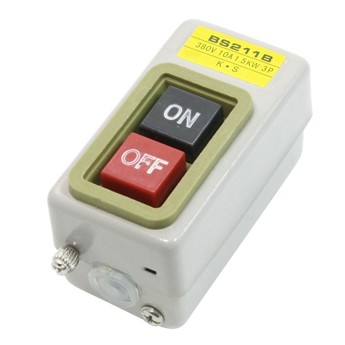 AC 380V 10A 1.5KW 3 Phase ON-OFF Latching Power Push Button Switch