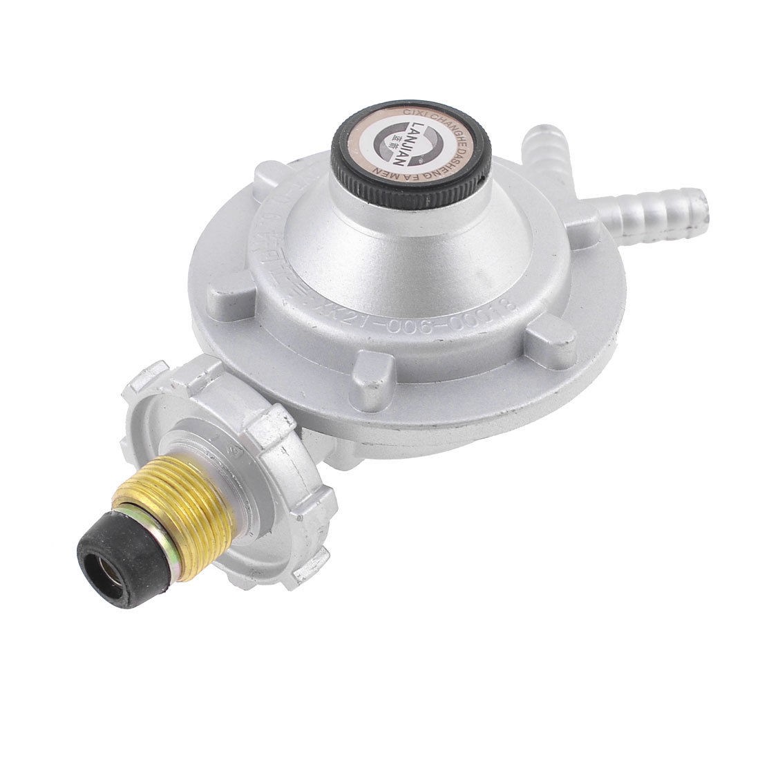 2.15cm Thread 2 Outlet Bottled Compressed Gas Pressure Regulator Valve