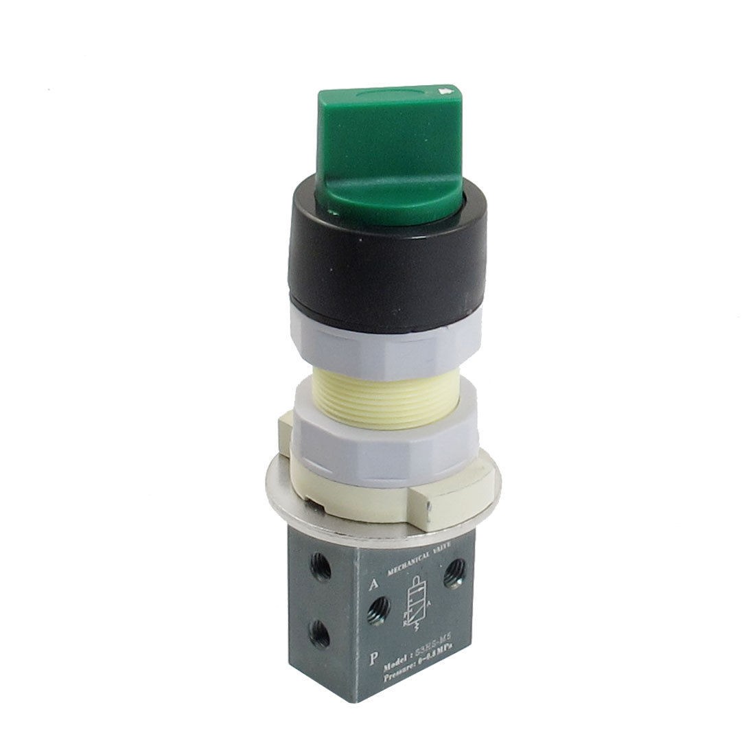 5mm Thread Three Way Two Position Selector Button Mechanical Valve S3HS-M5