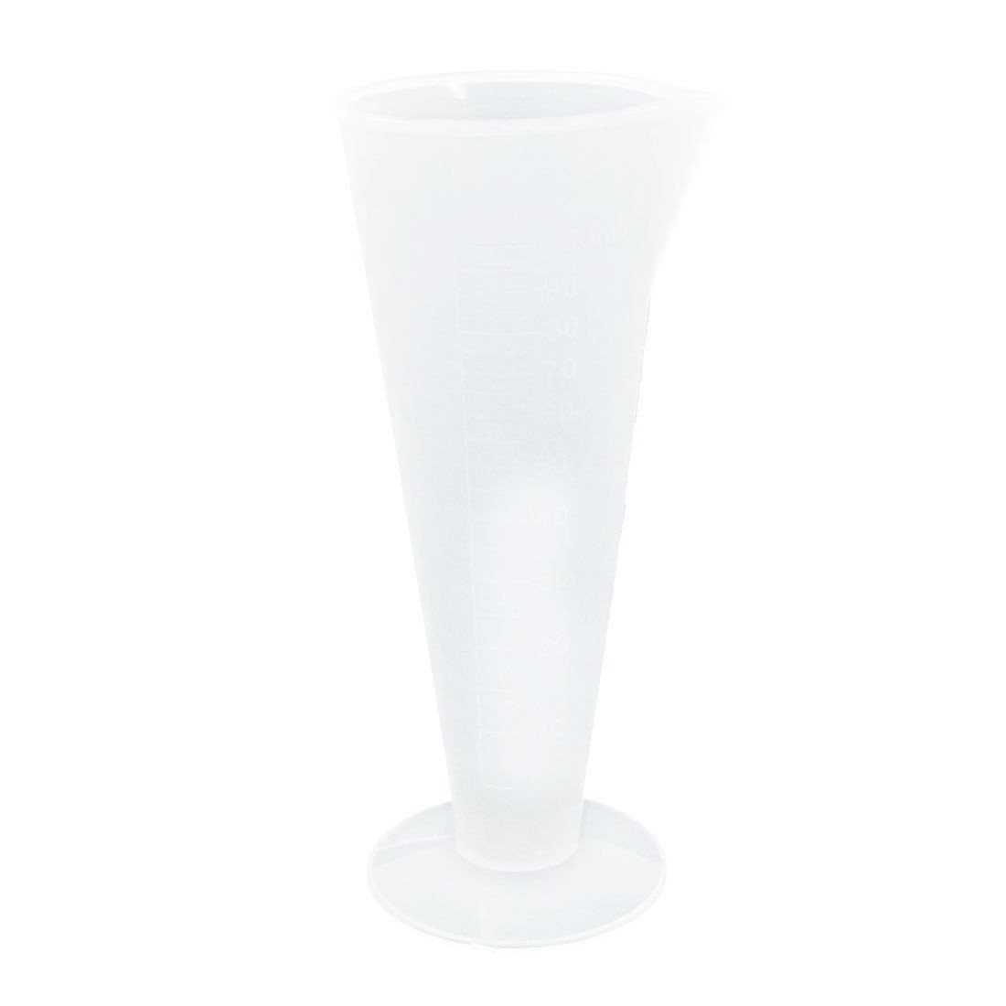100mL Laboratory Measurements Clear White Graduated Measure Cup