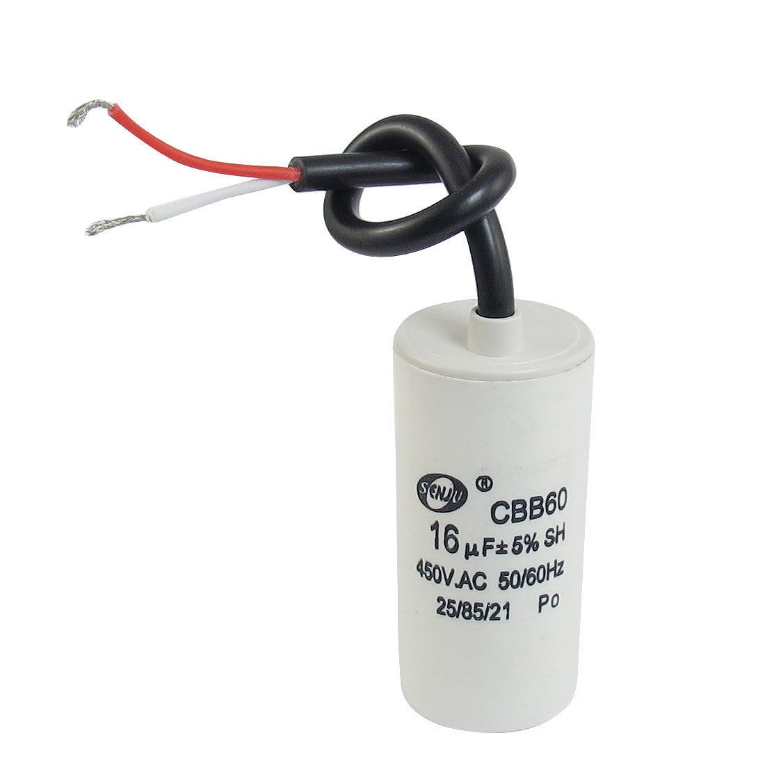 CBB60 AC 450V 16uF Cylinder Shape Non Polar Motor Capacitor
