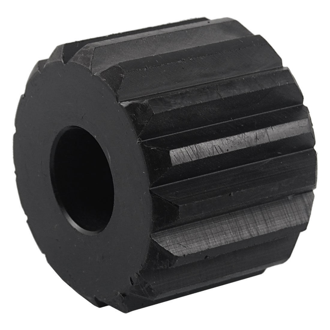 0.8" Inner Diameter Black 16 Teeth Straight Nylon Gear