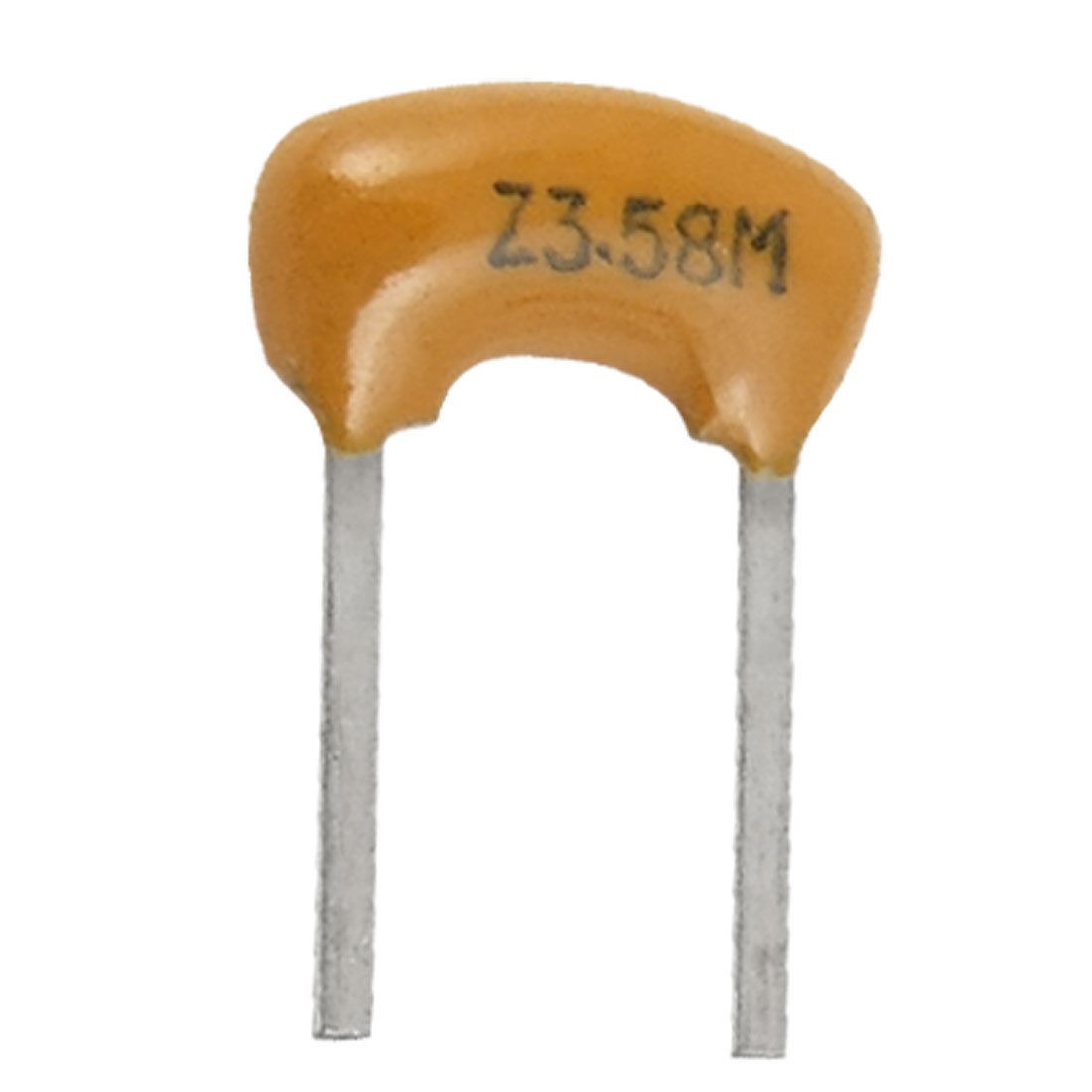 100 Pcs 3.58 MHz 5mm Pitch 2 Terminals Ceramic Filters