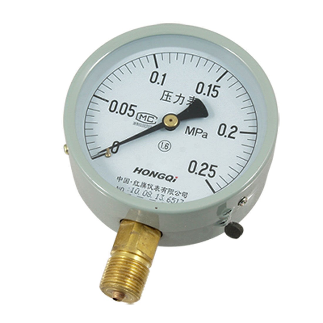 Air Water 1.6 Accuracy Class 0.25 Mpa Pressure Gauge