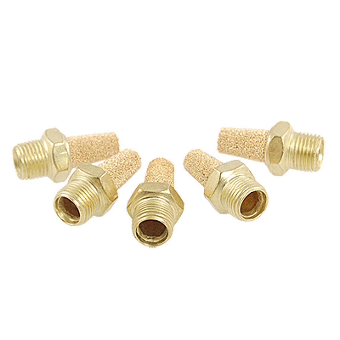 5 Pcs Valves Sinter Exhaust Air Noise Silencer Muffler