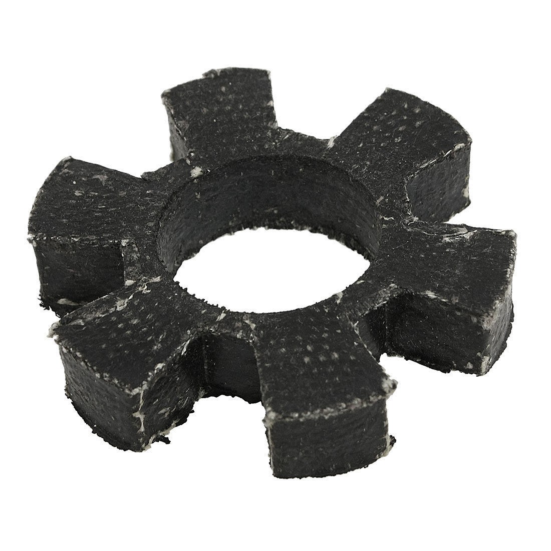 Black 6 Petal Rubber Fabric Elastic Damper Coupling Insert Spider 3 1/4"