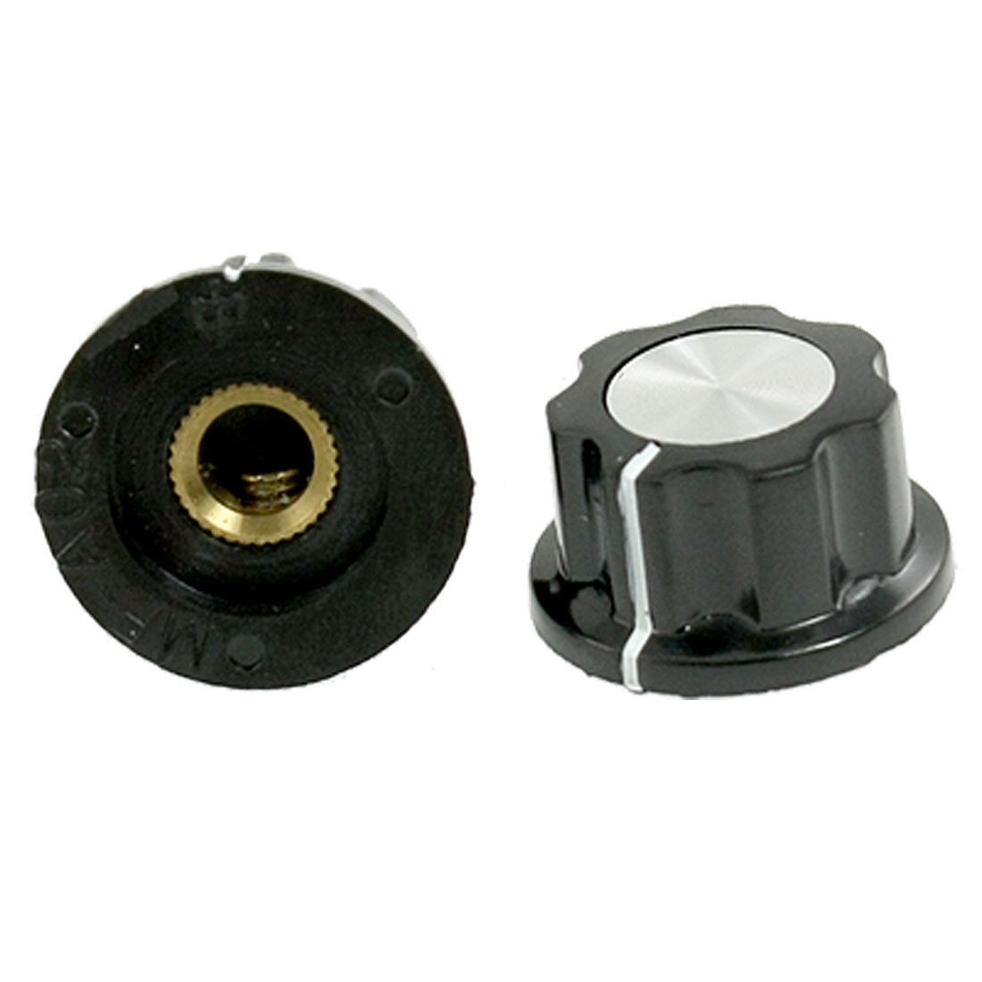 2 Pcs 3/4" Top Dia Potentiometer Control Volume Knob for Audio