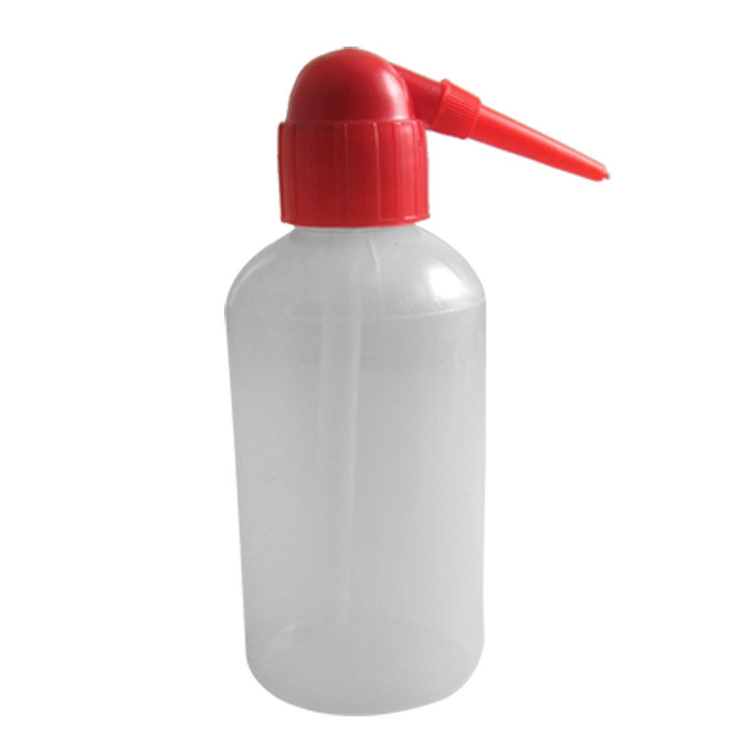 250mL Capacity Red Tip Clear White Cylinder Green Soap Squeeze Bottle