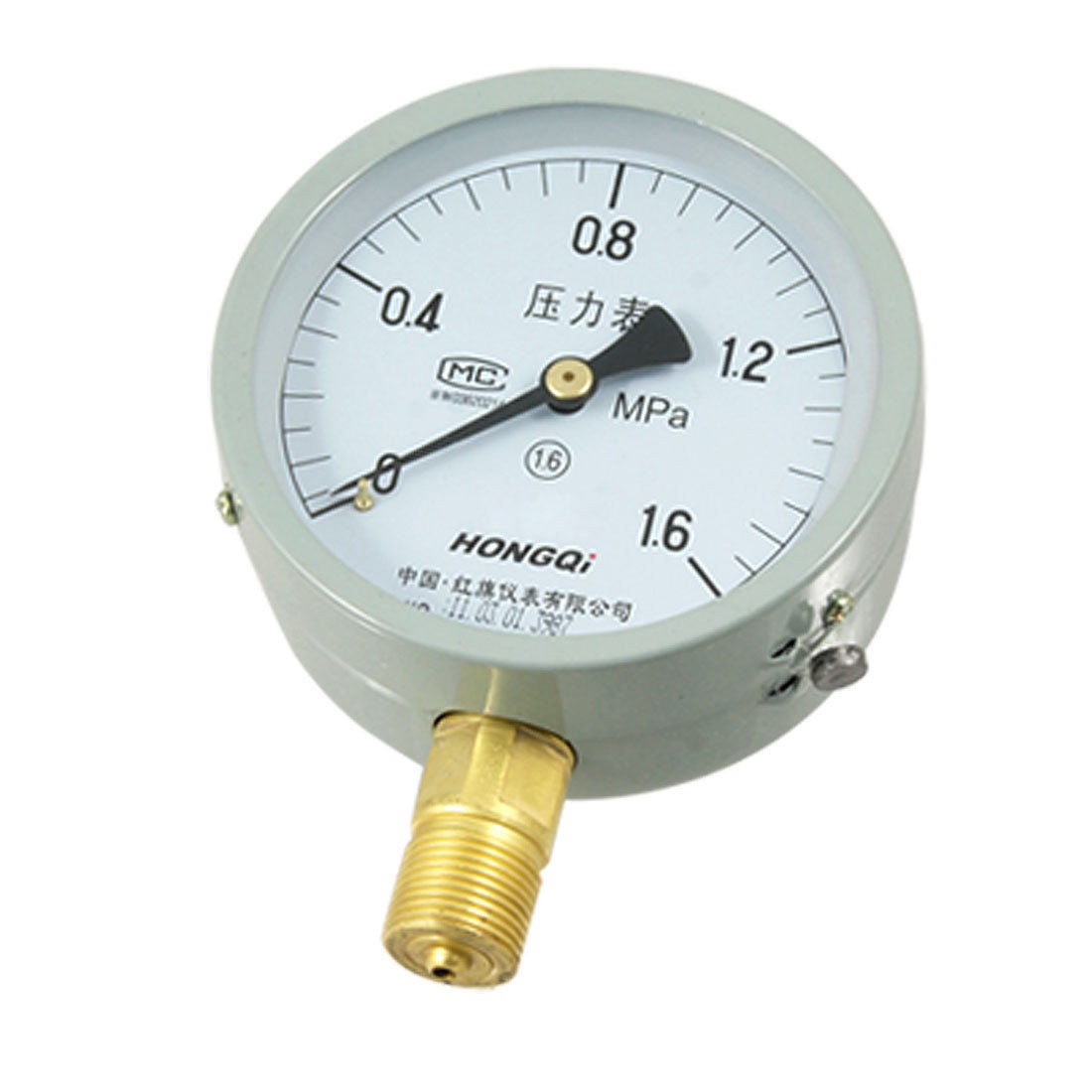 Air Water Arabic Number Display 1.6 Mpa Pressure Gauge