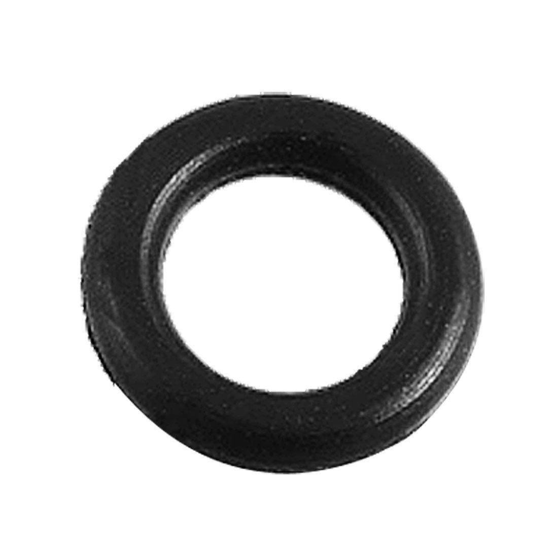1/5" Outside Dia Rubber Gasket Washer Seal Rings 50 Pcs
