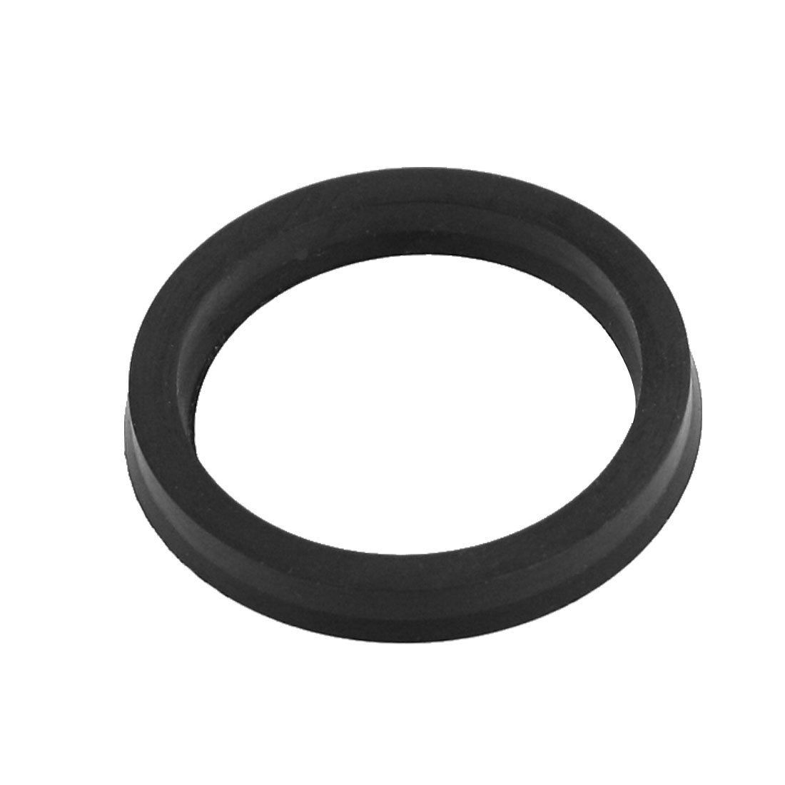 Black NBR Pneumatic Cylinder Piston Rod Seal 30x24x4.2mm
