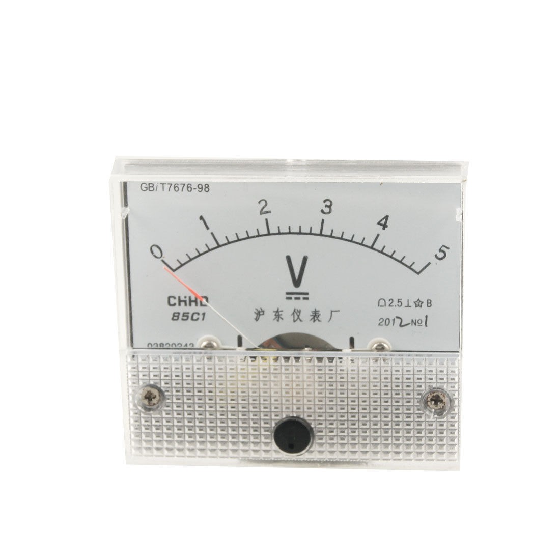 DC 0-5V Class 2.5 Voltmeter Analog Voltage Panel Meter 85C