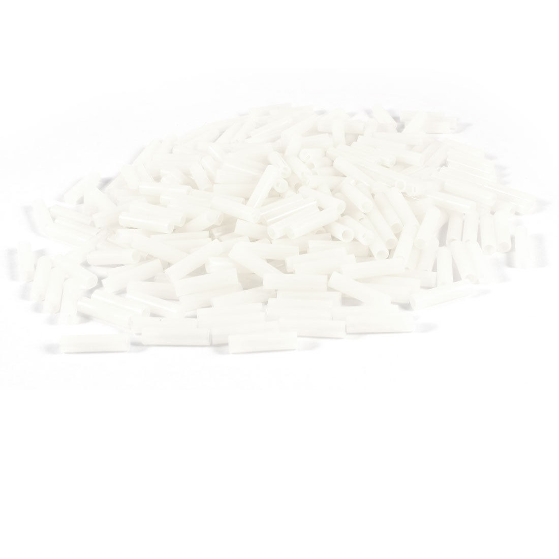 300 Pcs White Nylon 66 Cylinder Shape Spacer Supports 5mmx20mm for PCB Board