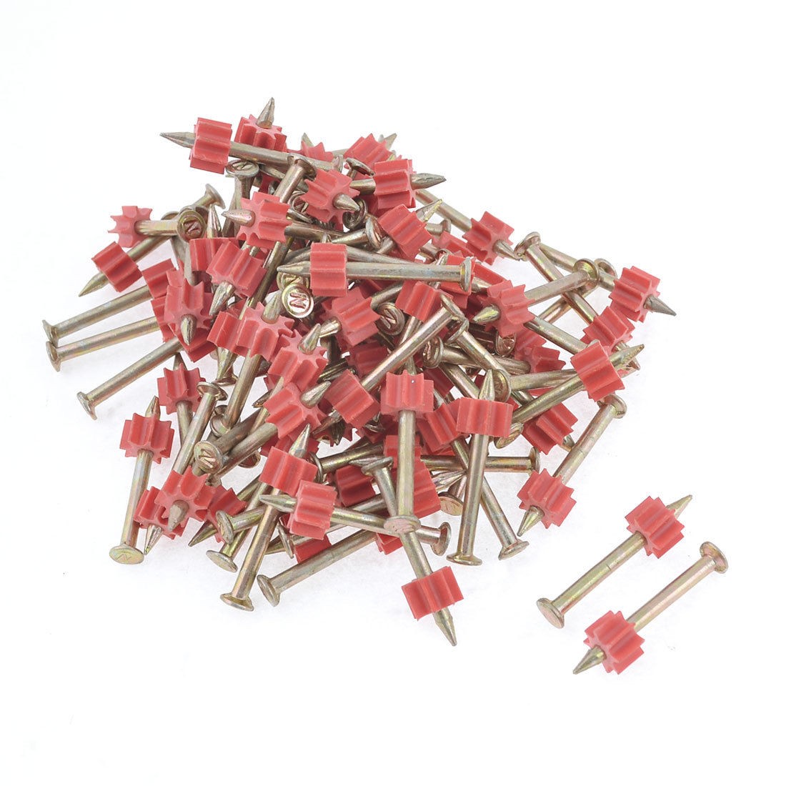 90 Pcs 3mm Dia Shank 34mm Length Power Hammer Drive Pins Fasteners