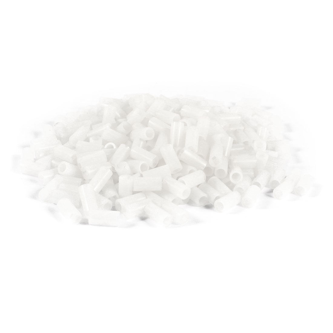 PCB Board White Cylinder Shape Nylon 66 Spacer Support 3.5mm x 5mm x 10mm 300Pcs