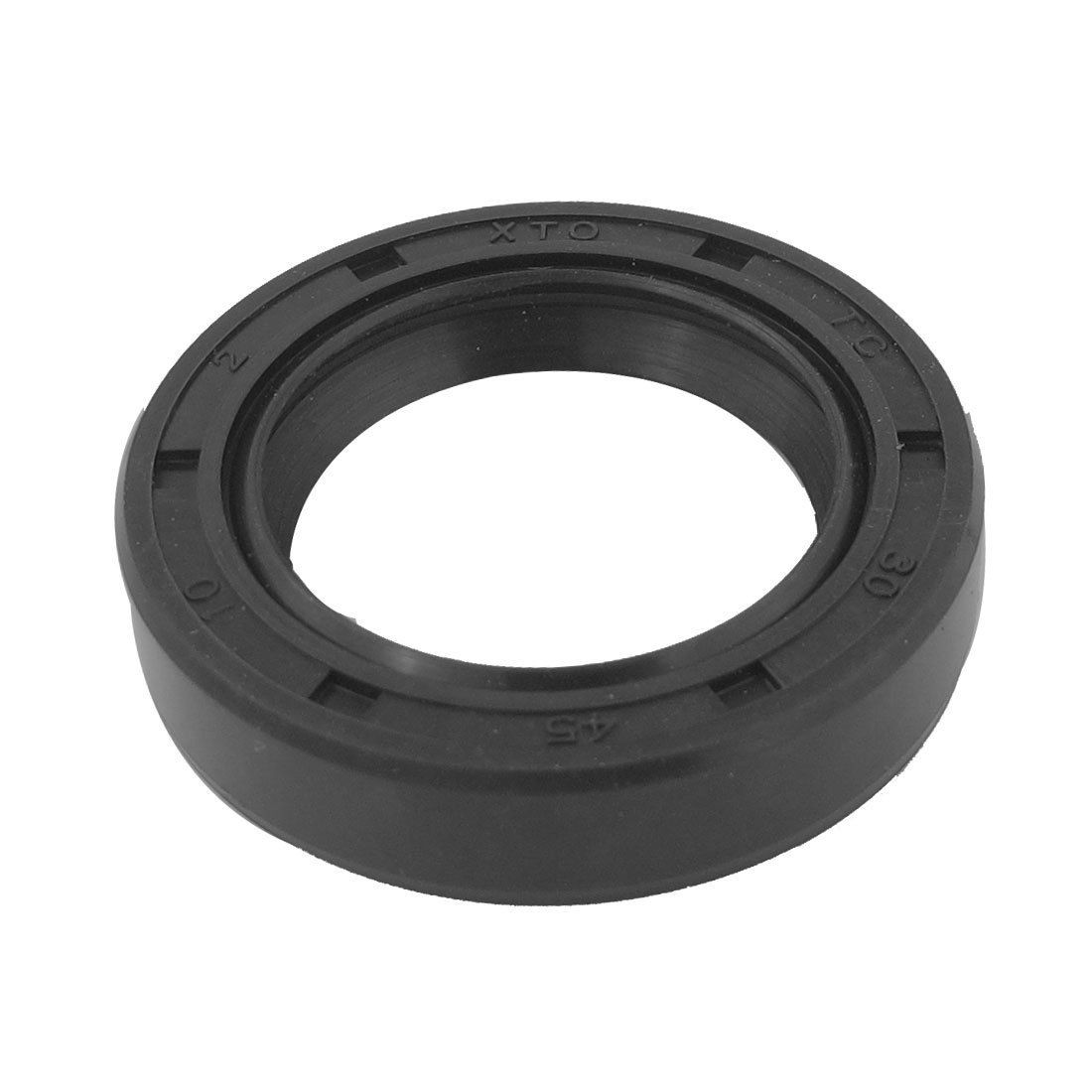 Mechanical 45mm x 30mm x 10mm Metric Shaft Double Lip Spring Water Seal