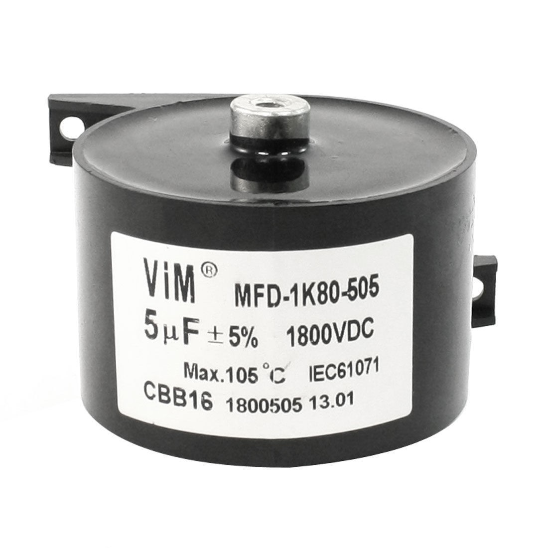 CBB16 DC 1800V 5uF 5% Machine Plastic Housing Motor Capacitor