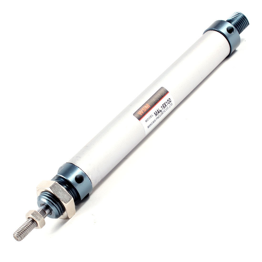 16mm Bore 100mm Stroke Aluminum Alloy Pneumatic Mini Air Cylinder MAL16x100