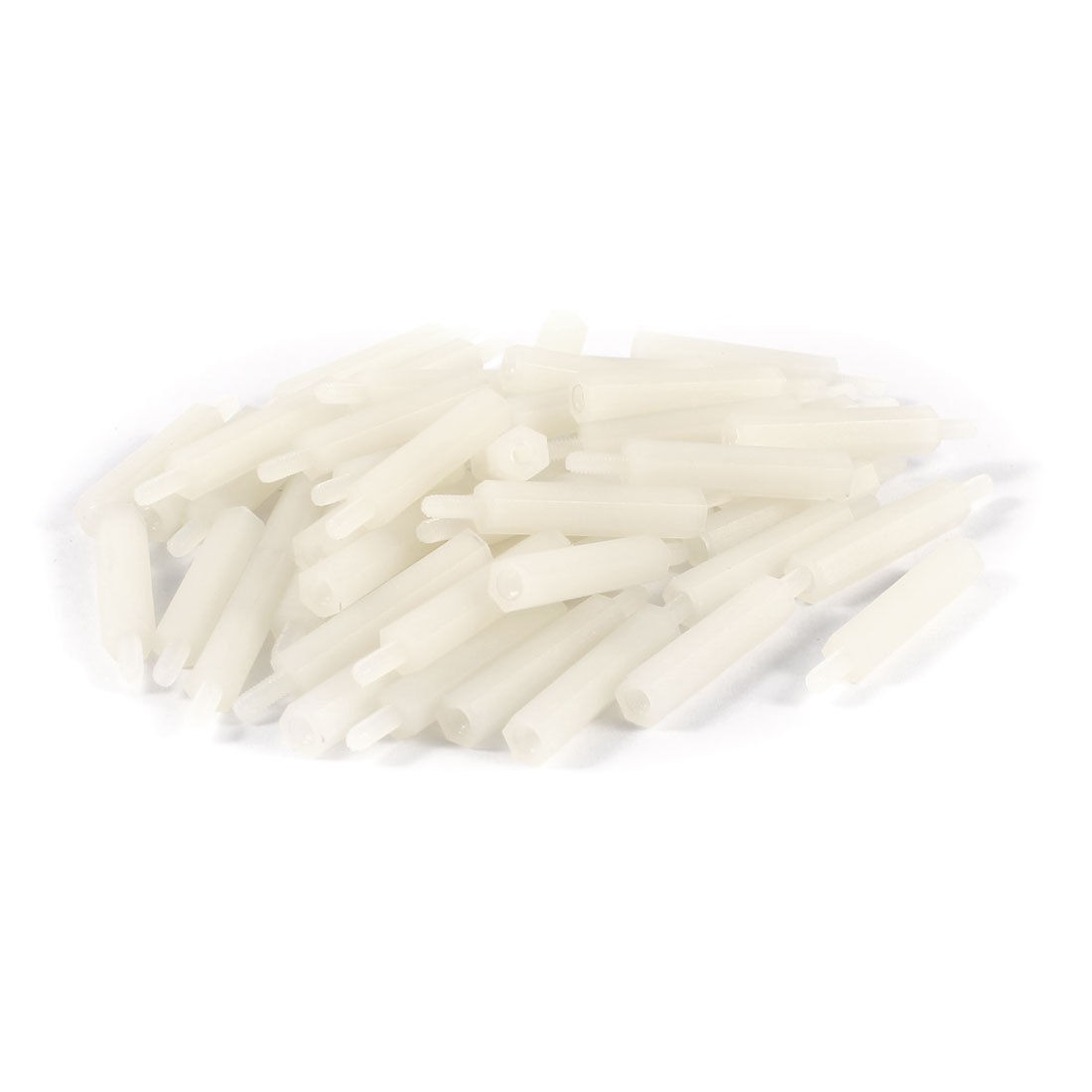 50 Pcs M2 x 20mm + 5mm Hex Hexagonal Threaded Spacer Support