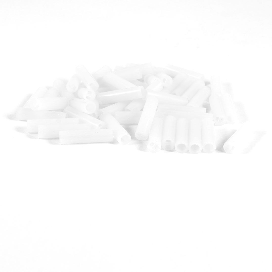 50 Pcs 5mm x 20mm White Nylon 66 LED Spacer Supports for PCB Board