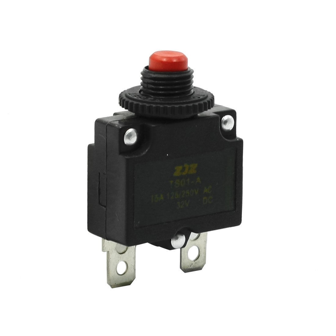 15A 125V/250VAC 15A 32VDC 2 Pin Soldering Type SPST Momentary Push Button Switch