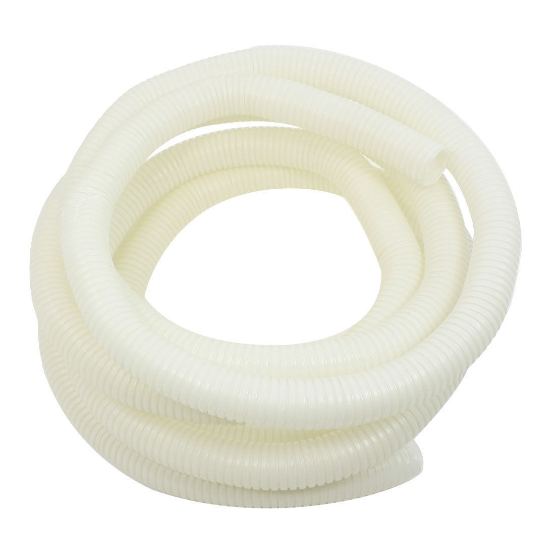 3.8 Meters 20mm Dia White Plastic Flame Retardant Corrugated Hose