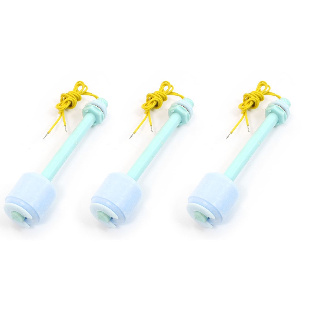 3Pcs ZP10010 100mm Length Water Level Sensor PP Floating Switch Light Blue