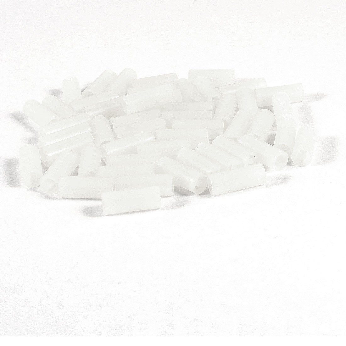 PCB Board White Cylinder Shape Nylon 66 LED Spacer Support 5mm x 13mm 50 Pcs