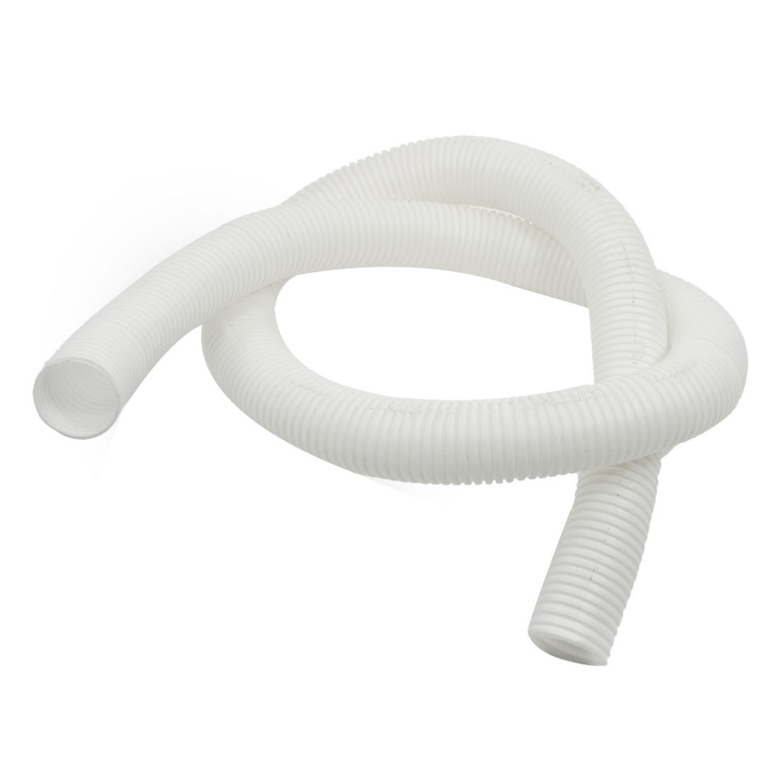 1.2 Meters 29mm Inner Dia 32mm OD Wire Protector Corrugated Hose White 3pcs