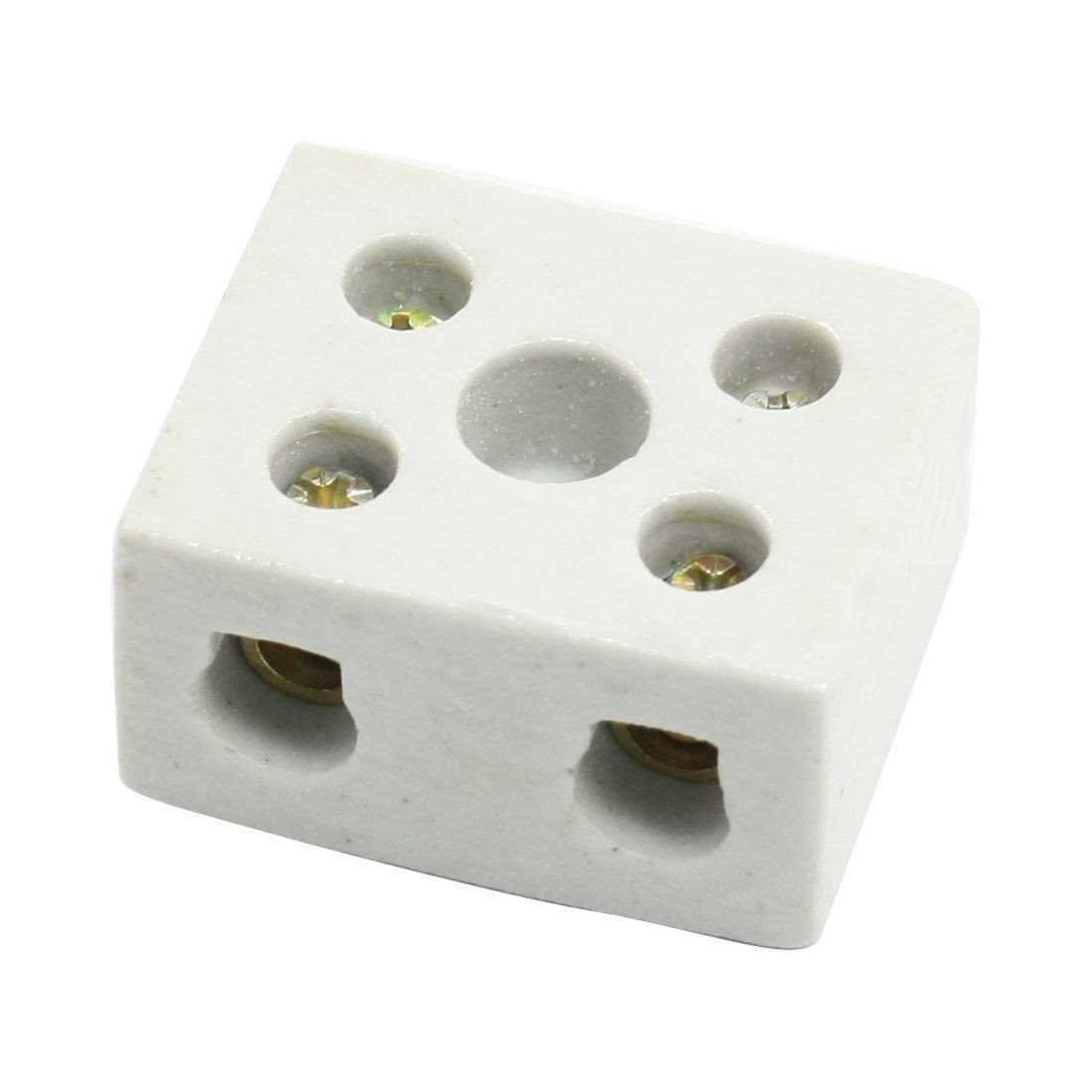 2W5H Double Way 5 Hole Insulating Porcelain Terminal Block Connector 30A