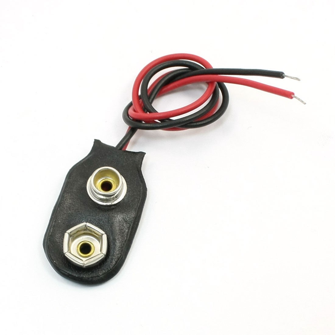 2-Wire Cable Connector 1 x 9V Button Battery Holder Case