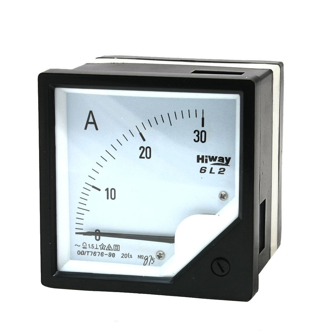 6L2 Model 80mm x 80mm Square Panel AC 0-30A Analog Meter Ammeter