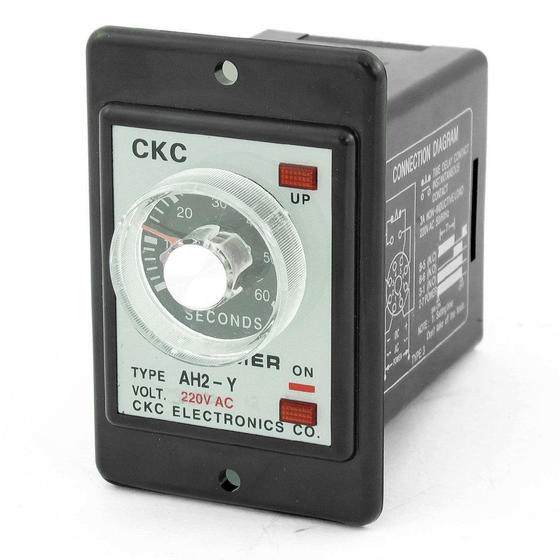 AH2-Y DC 24V 8 Pins 0-60 Second 60Sec Power on Delay Timer Time Relay