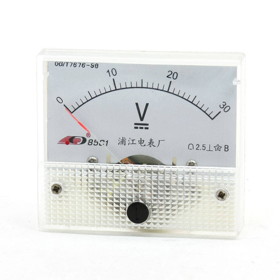 85C1 DC 0-30V 63mmx55mm Analog Needle Volt Voltage Panel Meter