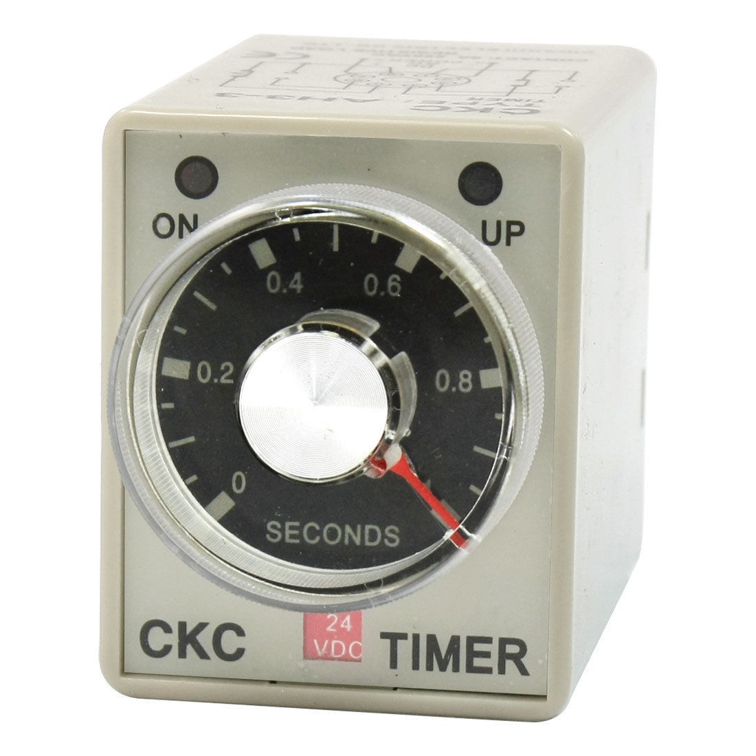 AH3-3 8 Pin DIN Rail 0-1 Second 1S Delay Time Relay Timer DC 24V