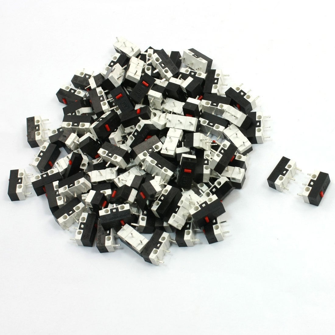 Momentary NO NC SPDT DC 30V 0.05A Actuator Mini Micro Limit Switches 100 Pcs