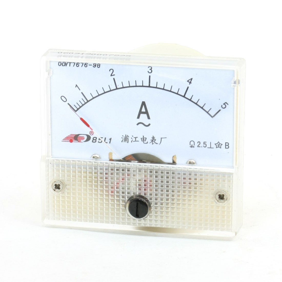 Electric Tester Panel Analog Panel Amplifier Meter AC 0-5A