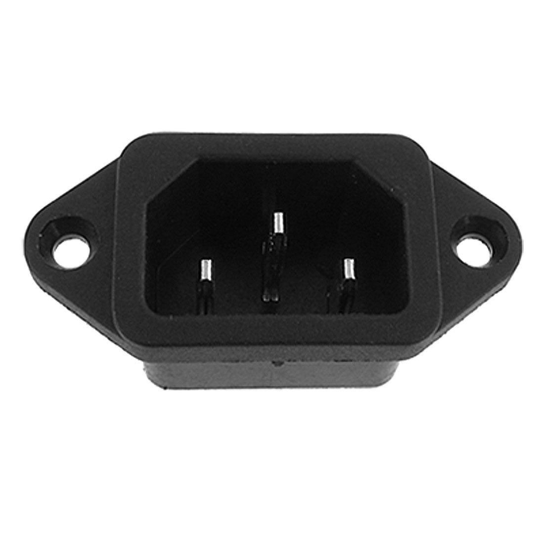 10A 250V 3 Pins Receptacle IEC 320 C14 AC Power PCB Panel Socket Connector