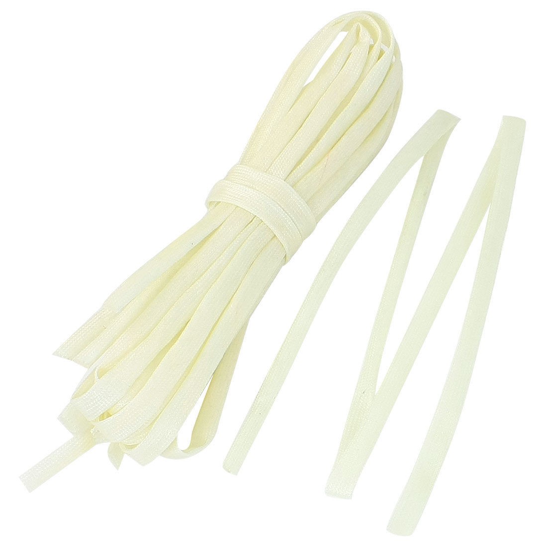 10 Pcs 80cm 6mm Dia. PVC Fiberglass Insulating Sleeving Sleeve