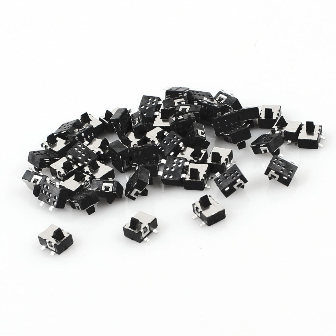 50 Pcs 4.8x3.8mm 4 Pin SPST Momentary Mini SMD SMT Tactile Tact Switch