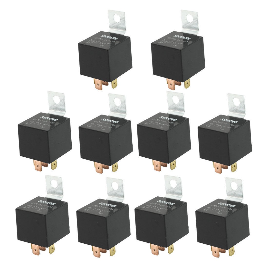 DC 24 Volts 40A 1NO+1NC SPDT 5 Pin JD2914 Type Auto Car Relay 10 Pcs