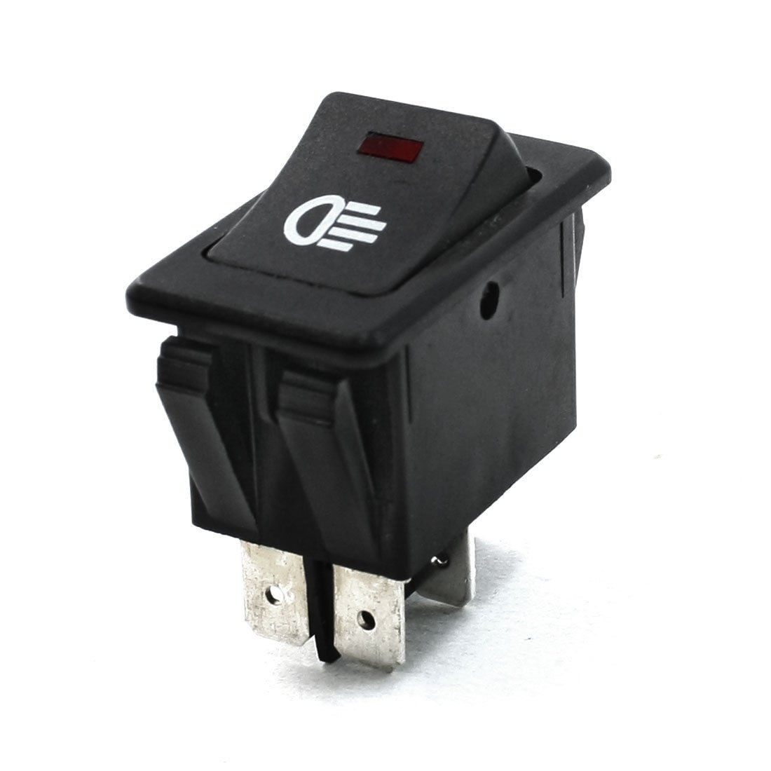 DC 12V 35A Panel Mount Red Pilot Lamp 4 Pins Auto Car Fog Light Switch