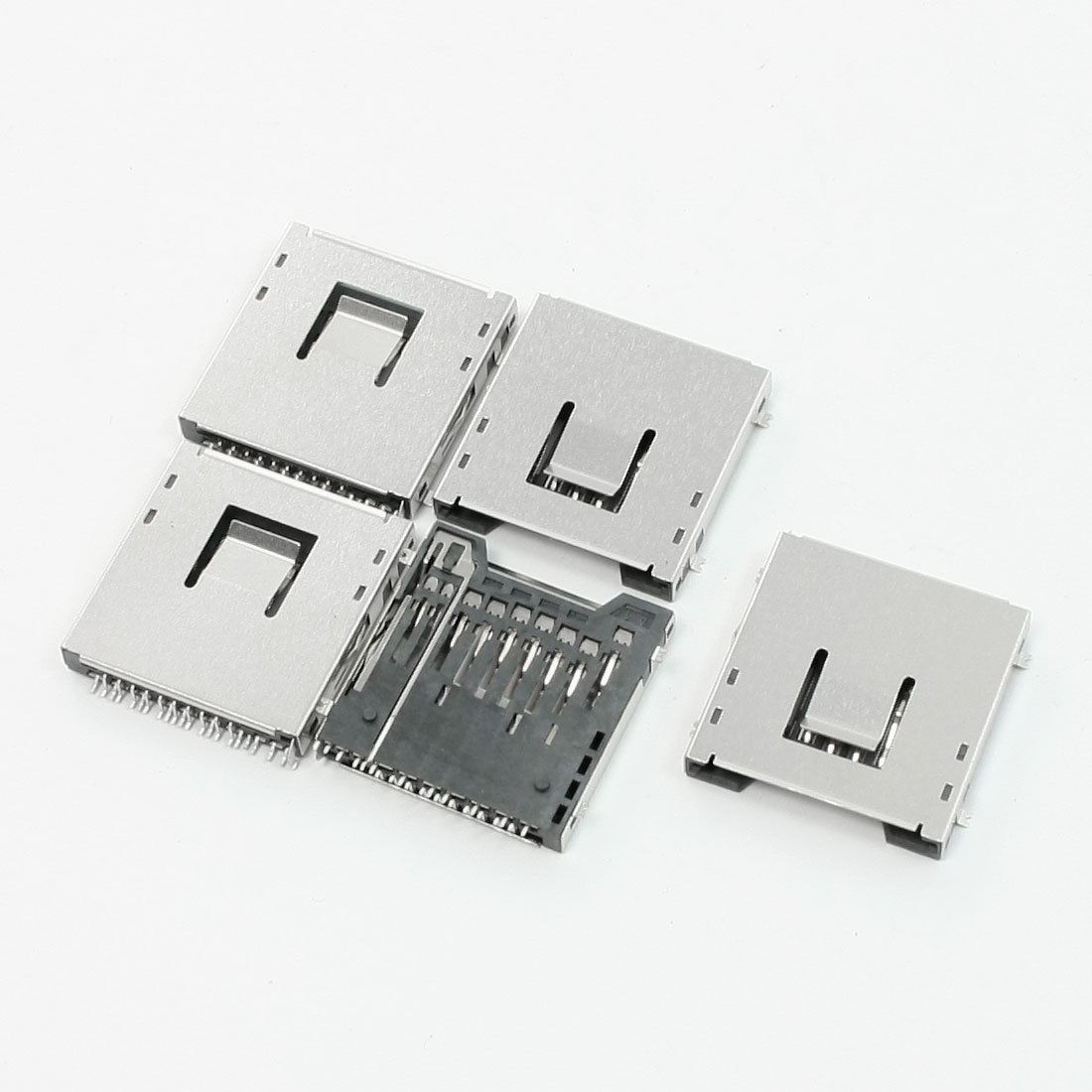 PCB Surface Mount Quick Flip SD Card Sockets 2.5mm Thick 5 Pcs