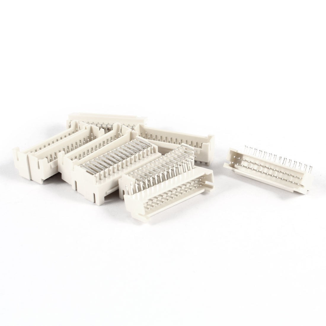 2mm Pitch Right Angled 28 Pins PCB Header Socket 10 Pcs