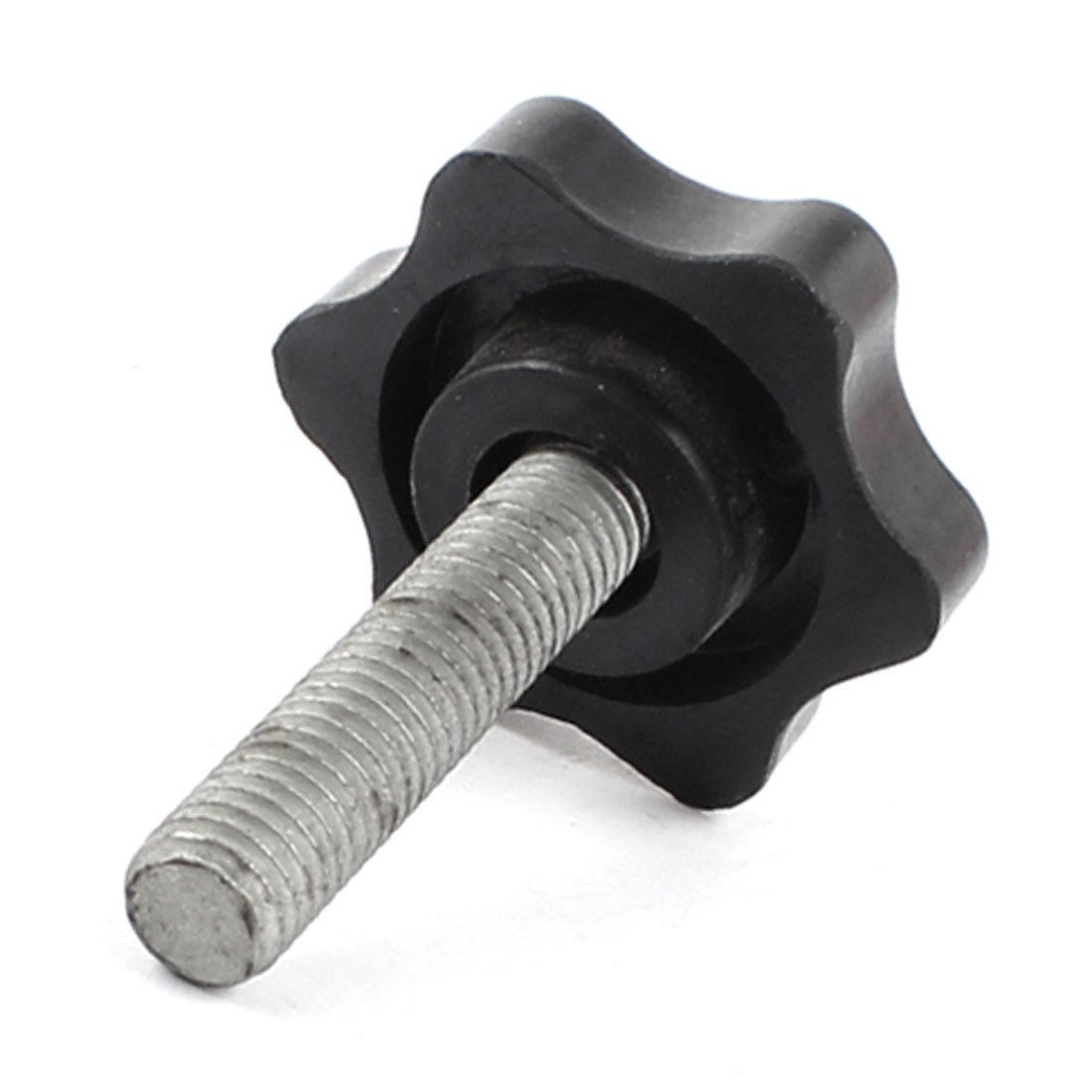 30mm Star Head Dia M8 x 35mm Male Thread Screw On Type Clamping Knob
