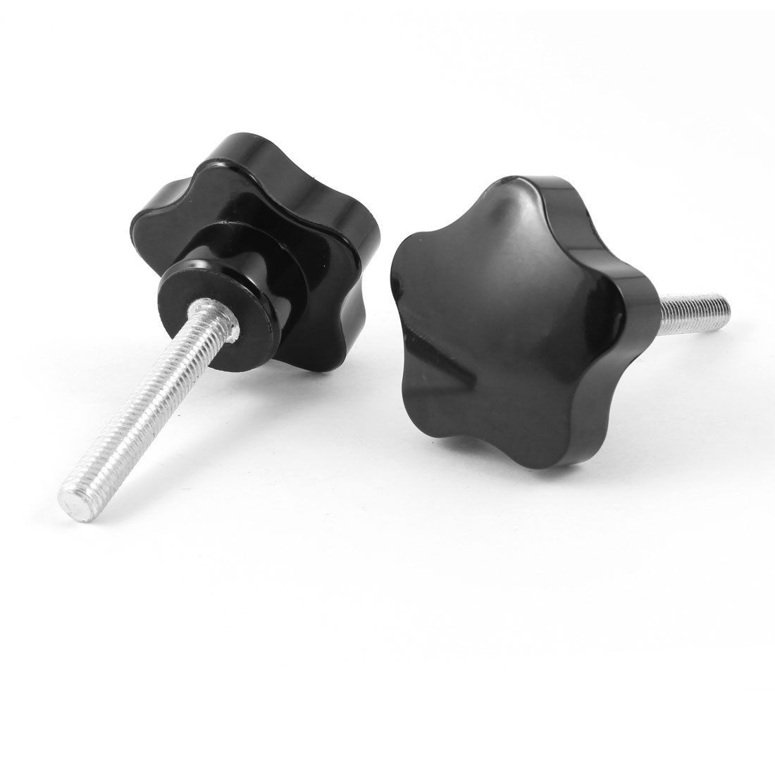 Replacement M8 x 50mm Star Cap Clamping Knob Grip 45mm Dia 2pcs