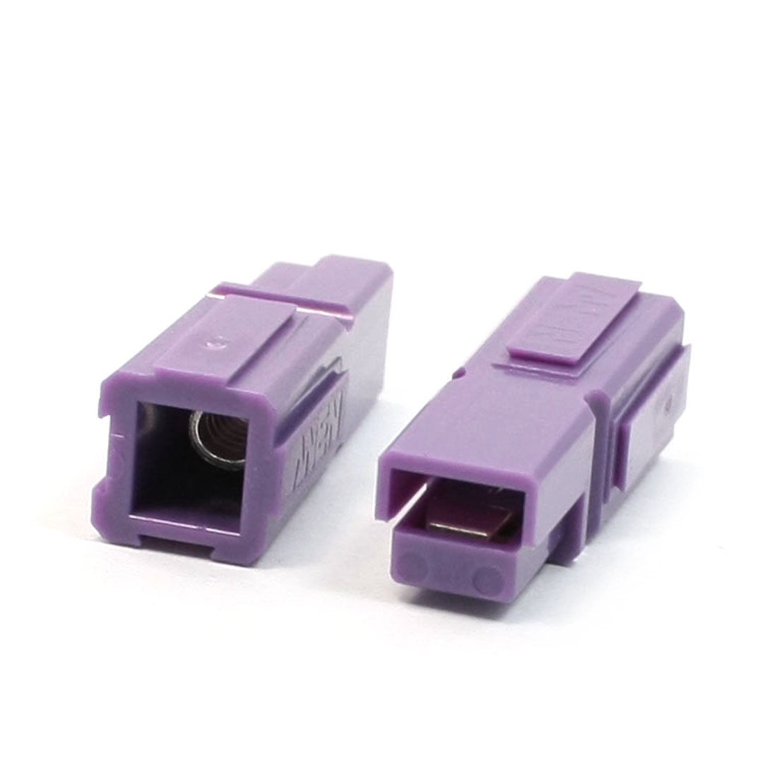 2 Pcs Purple 0.5cm Fiting Holes Powerpole Battery Connector 600V 45A